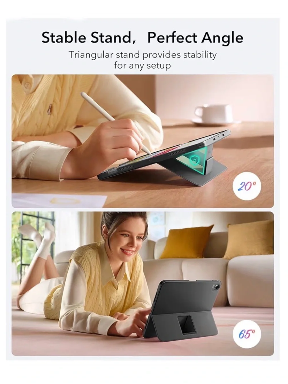 Gen Flex Ultra-Light thin Magnetic🧲Detachable Keyboard Case for iPad📱